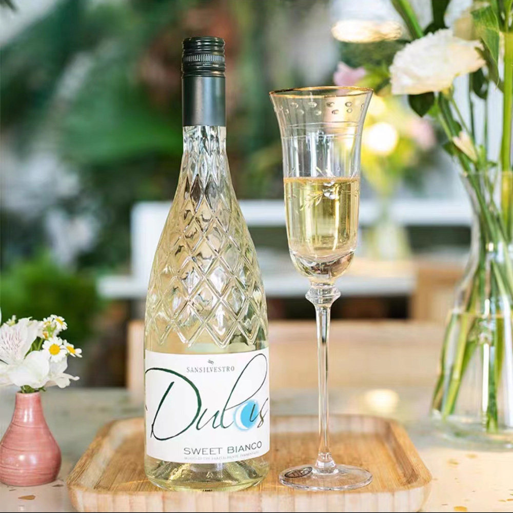 意大利进口圣蝶庄sansilvestro美人鱼莫斯卡托甜白起泡酒女士低度