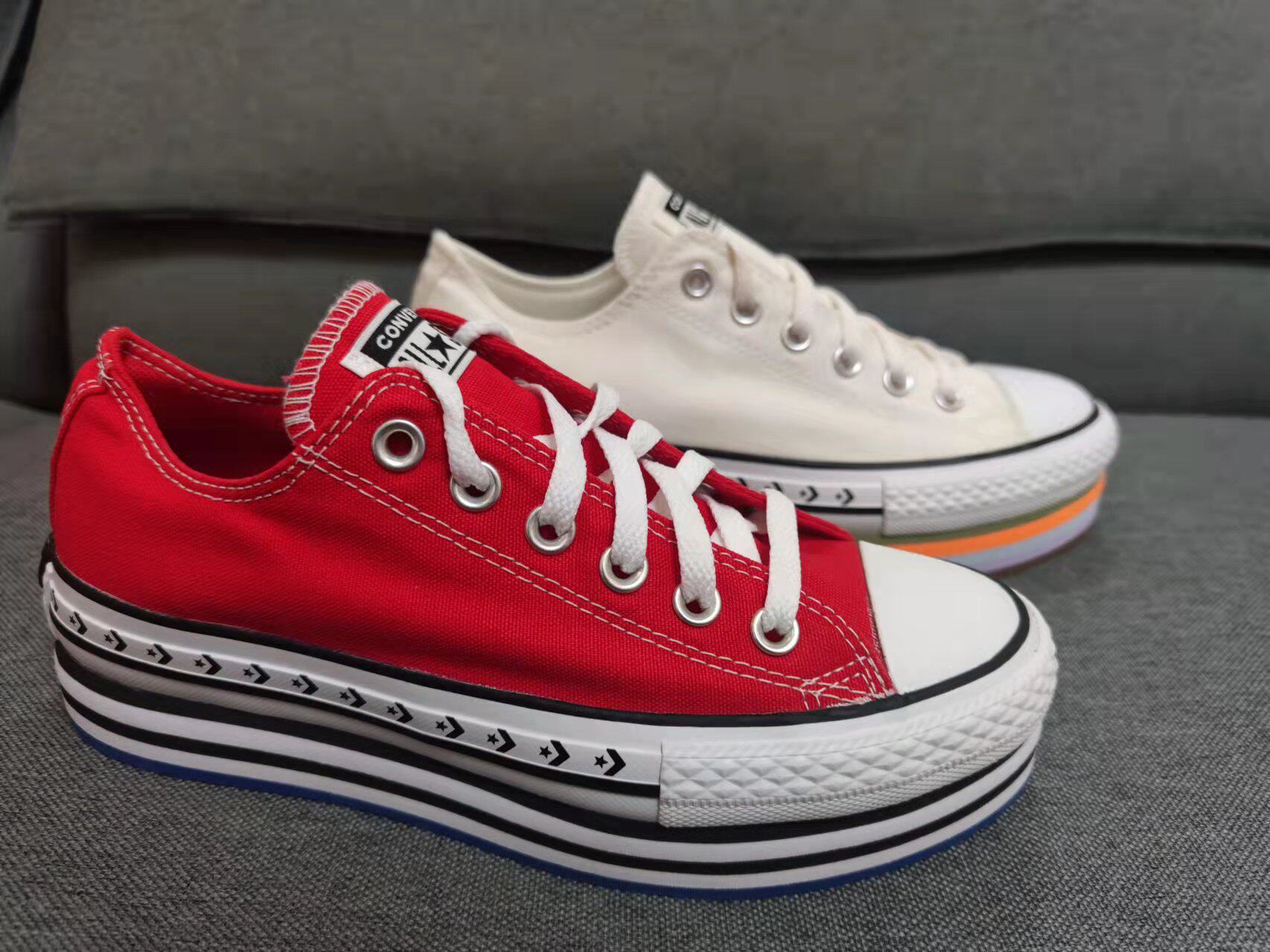 大码匡威女鞋厚底松糕帆布鞋星剑  569723 567847  569263