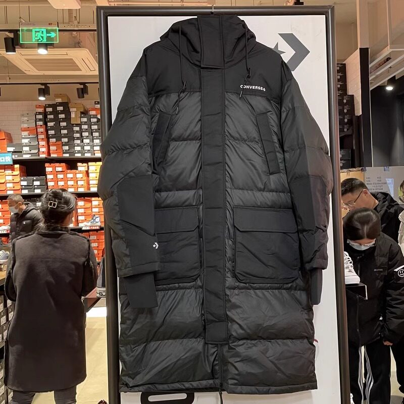 防风连帽保暖中长款休闲