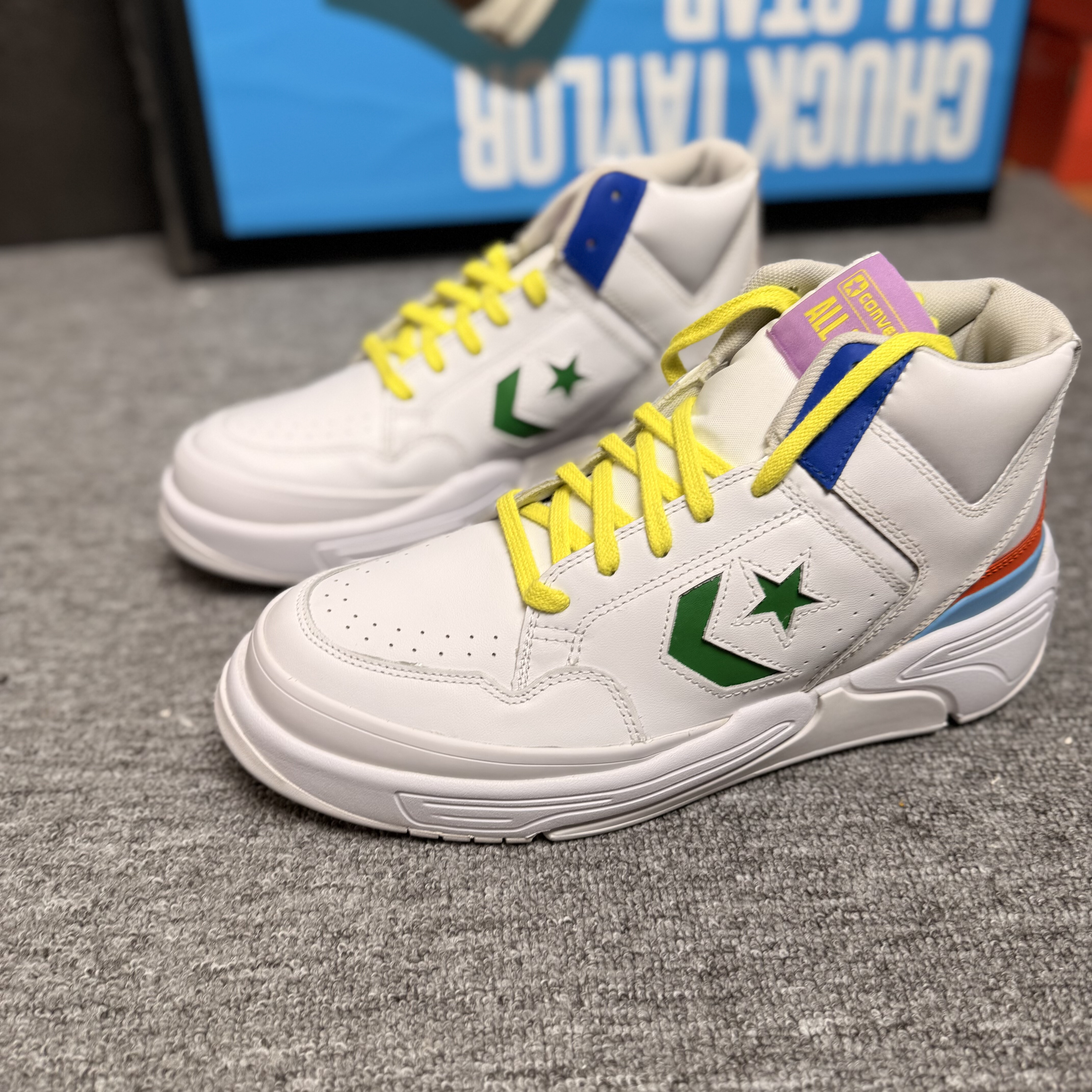 匡威超大码篮球鞋皮质