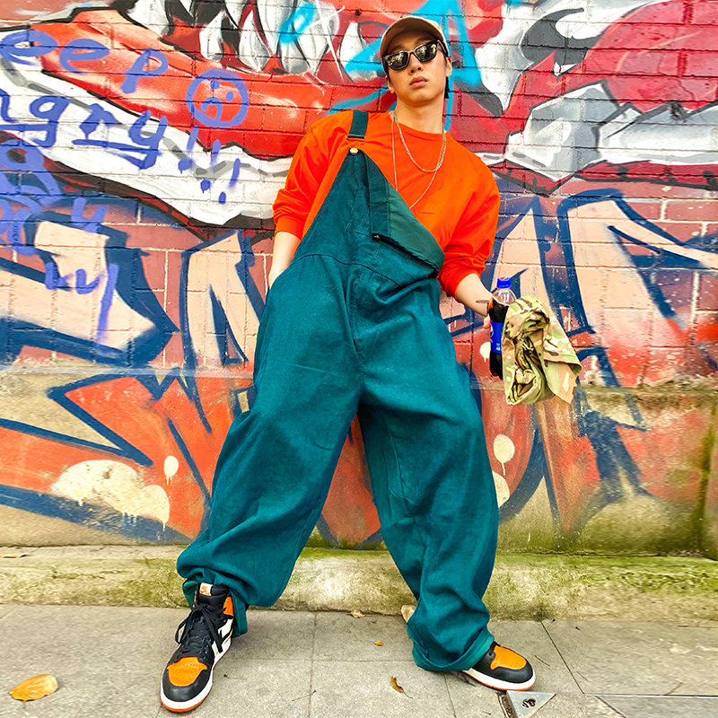 嘻哈街头宽松长裤大码休闲工装