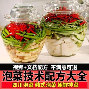 四川泡菜技术配方教程韩国朝鲜拌辣白菜黄瓜小菜小吃商用教学视频