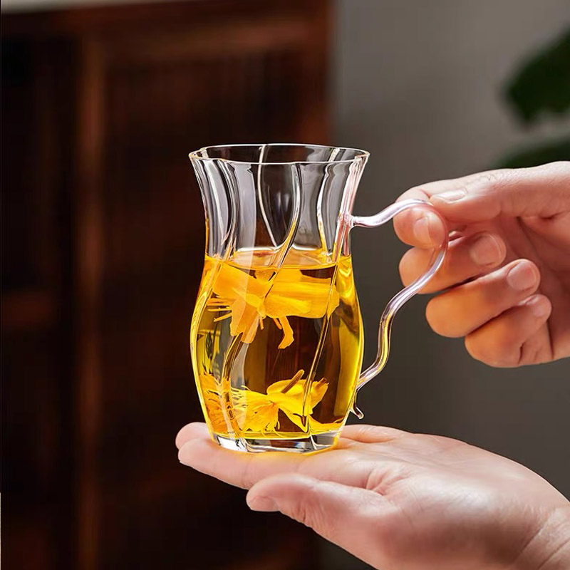 高颜值创意女士专用玻璃绿茶杯