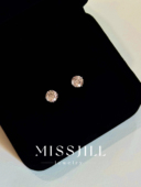 MISSJILL 日落玫瑰｜小众气质闪亮浪漫通体S925纯银玫瑰耳钉耳饰