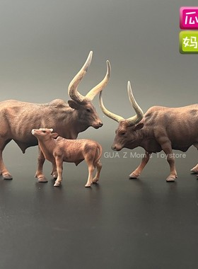 collecta我你他安科拉公牛母牛仿真农场动物模型儿童玩具88648