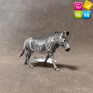 英国collecta我你他细纹斑马仿真草原动物模型儿童玩具88773