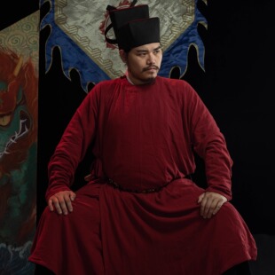 超大放量版 棉麻竹节皱圆领袍汉服甲胄内搭 复原男款 折冲府宋制窄袖