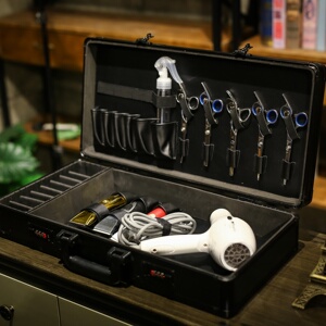 网红高档美发工具箱发型师专用理发店手提油头美发师理发工具箱包