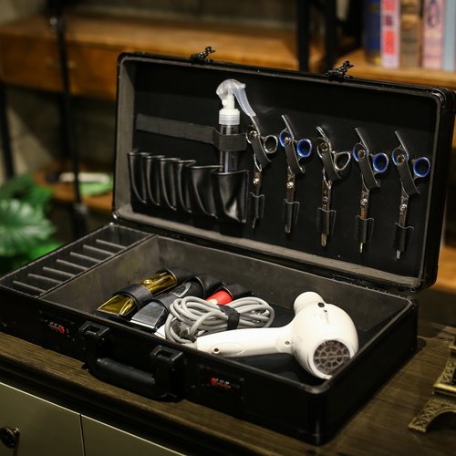 发型师美发工具箱铝合金框架结实