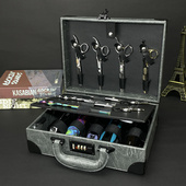 高端专业发型师美发工具箱理髲师手提箱剪刀吹风收纳箱大容量密码