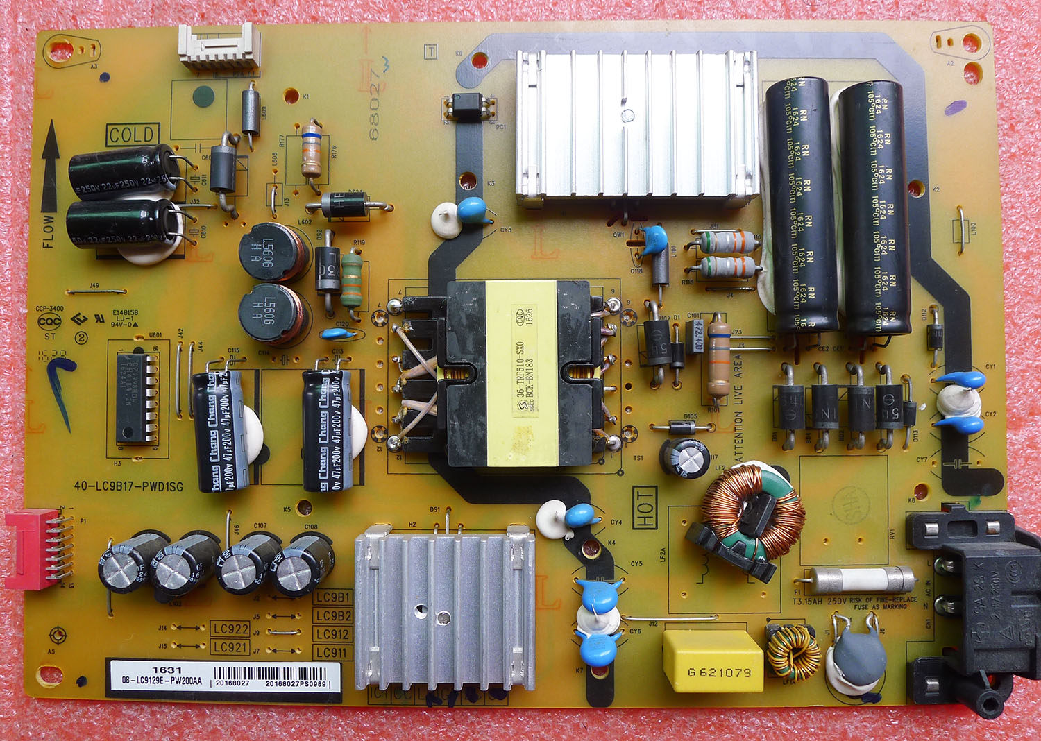 TCL液晶电视机电源板40-LC9B17