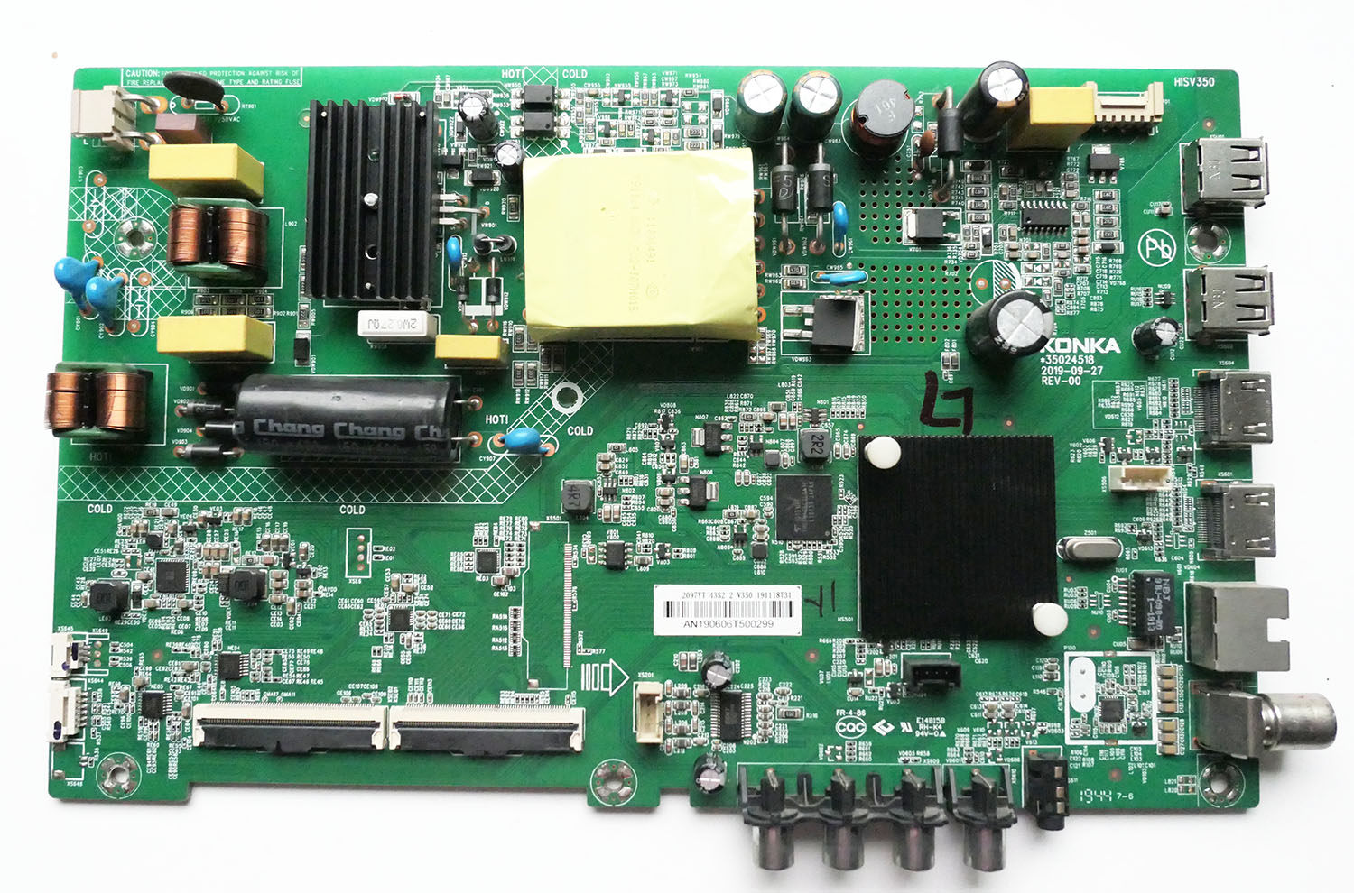 原装康佳led43k1000a led43s2主板35024518屏72002097yt 2683yt