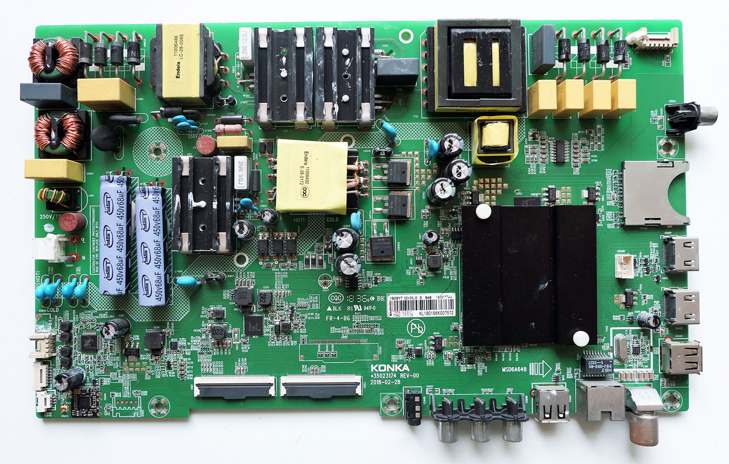 原装康佳a49u t49u led55k5100 55k55us电视主板35023174配屏可选