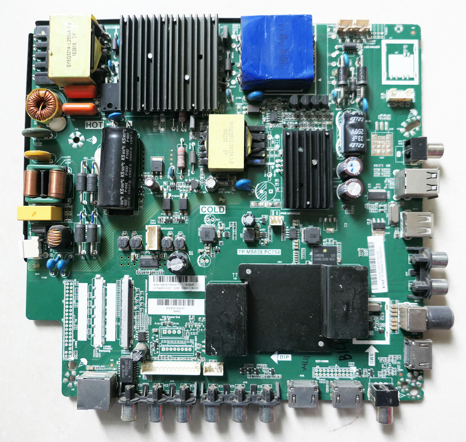 熊猫液晶电视主板TP.MS638.PC758