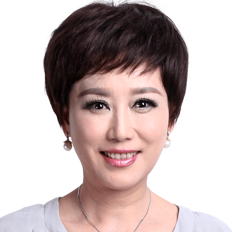卡瑞丝手织女士中老年整顶真发