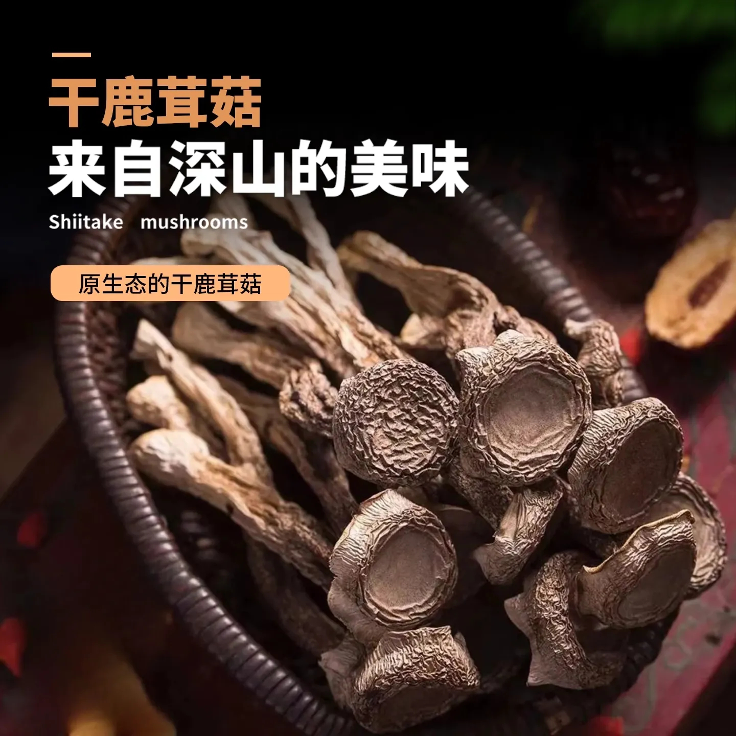 晒干鹿茸菇干货非特级高山蘑菇干货煲汤养生食材鲜美菌菇美食素食