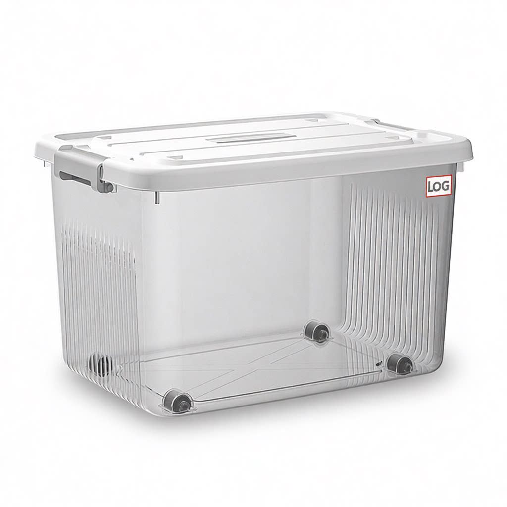 塑料透明收纳箱带盖家用衣服衣物收纳箱子超大号储物整理箱收纳盒