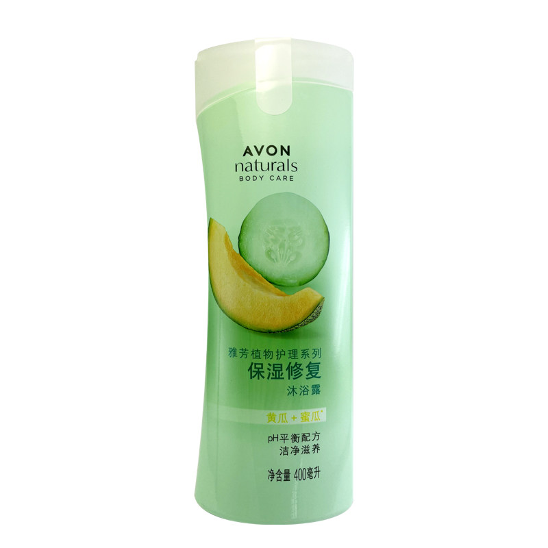 Avon/雅芳植物护理系列保湿修复沐浴露400ml黄瓜+蜜瓜沐浴清洁乳