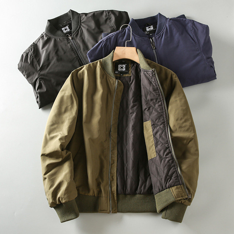 外贸工厂订单秋冬新款 菱格绗棉 男士棒球领夹棉夹克棉衣棉服外套,男装,棉衣,淘宝优惠券,粉丝福利购,淘宝优惠卷