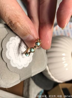 美国包金天然原矿手工排戒