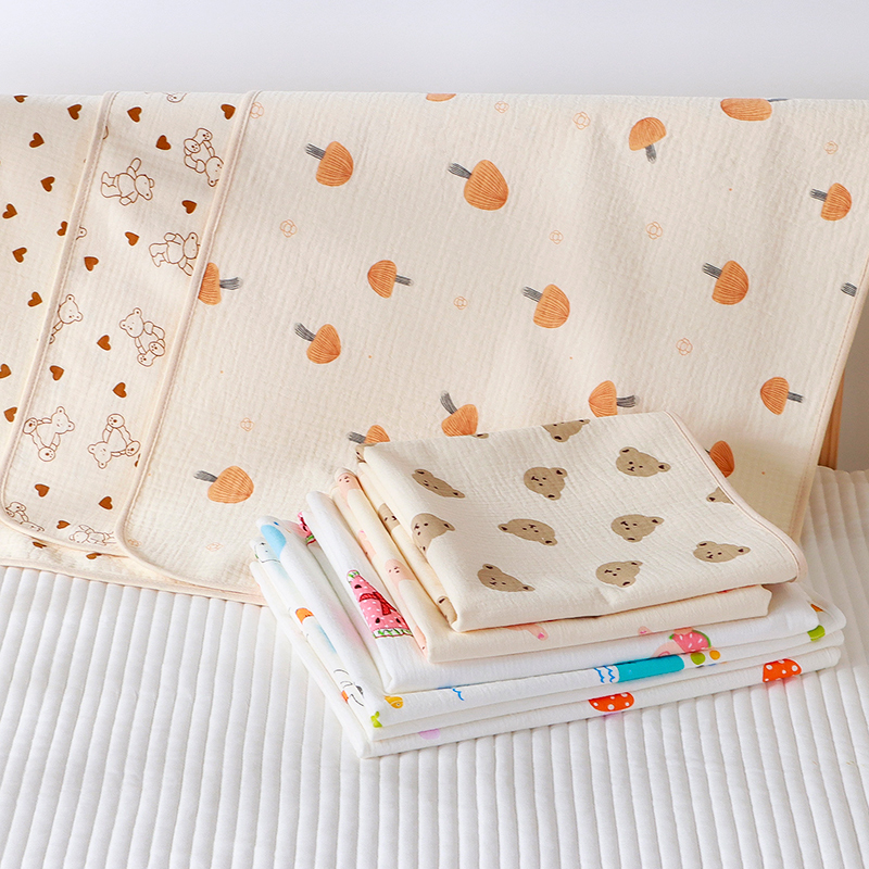 隔尿垫婴儿防水可洗纯棉透气纱布隔夜垫宝宝儿童床垫单月经姨妈垫