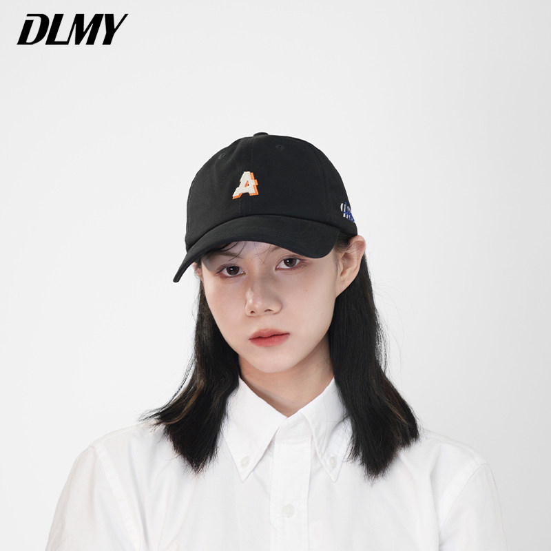 dlmy软顶字母a棒球帽姜黄色优雅鸭舌帽女显气质四季情侣同款帽子