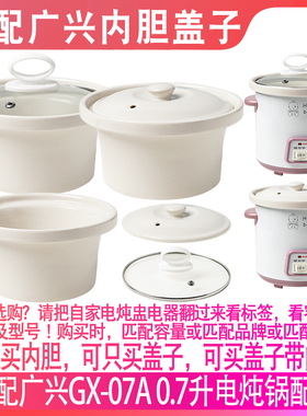 广兴GX-07A小电炖锅宝宝婴幼儿辅食BB煲粥锅陶瓷煮粥锅内胆盖子