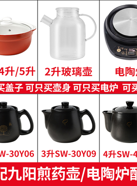 适配苏泊尔SW-40Y09养生壶中药壶身煎药壶锅陶瓷盖子药罐4L升配件
