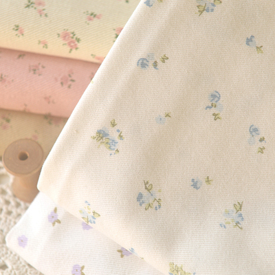 米白蓝紫小花簇纱卡裙子沙发巾