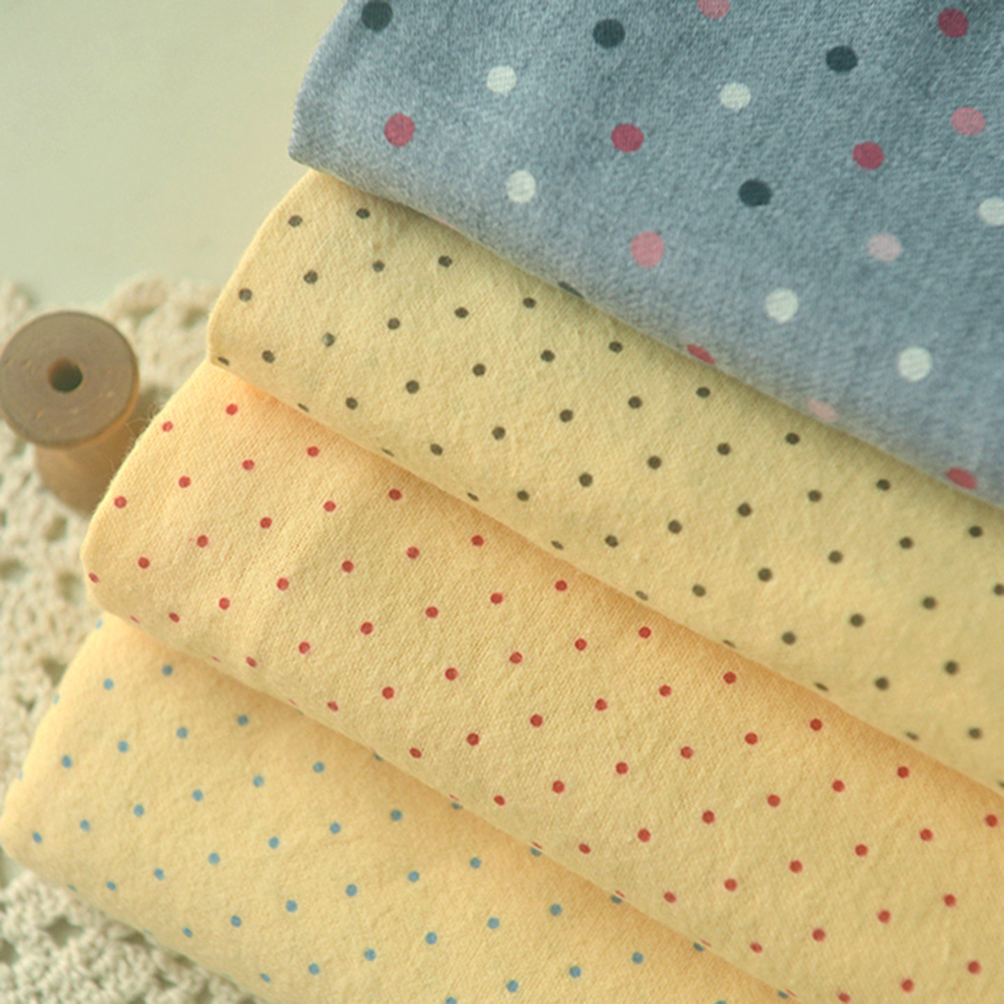 灰米黄彩点磨毛斜纹纯棉布  童装汉服装长短裙阔腿裤子沙发巾面料,居家布艺,海绵垫/布料/面料/手工diy,淘宝优惠券,粉丝福利购,淘宝优惠卷