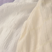 上衣连衣长裙汉服装 多色泡泡织条格雪纺布料 小清新衬衫 窗帘面