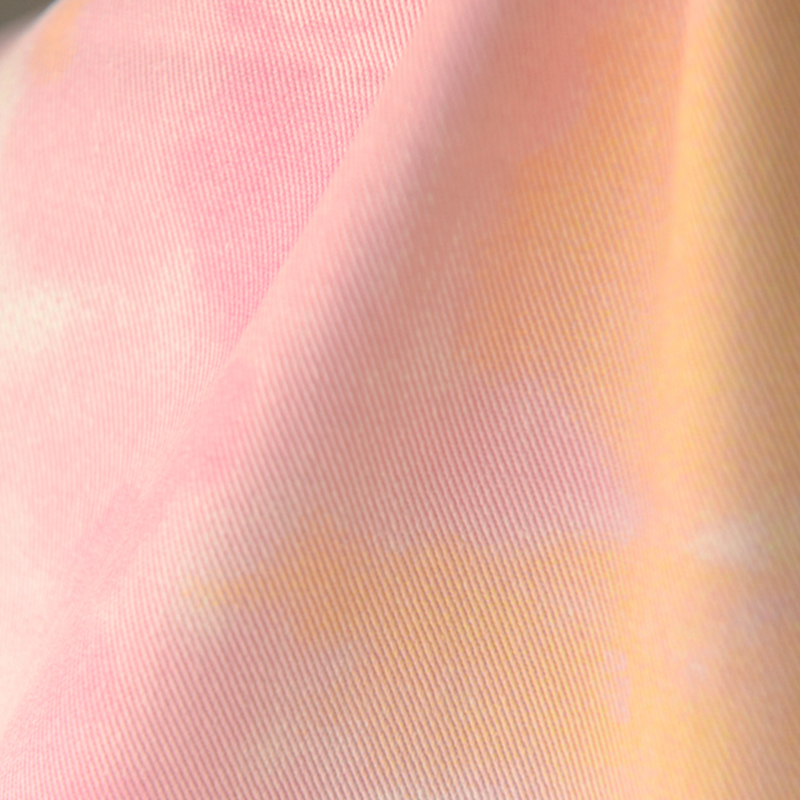 粉白扎染牛仔斜纹麻棉长裤短裙