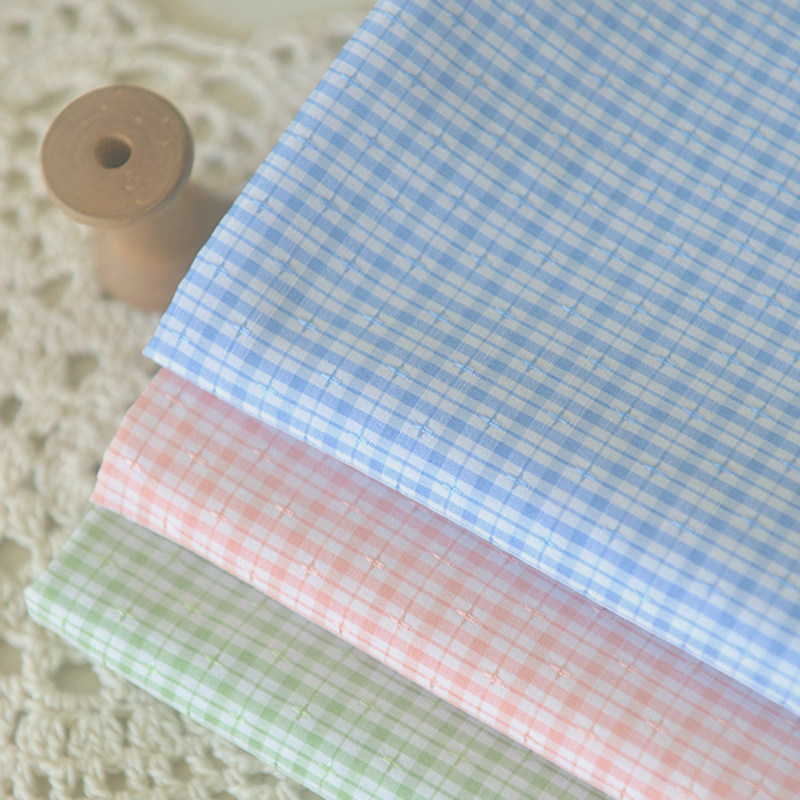 3色提花长方格涤纶发圈连衣裙子