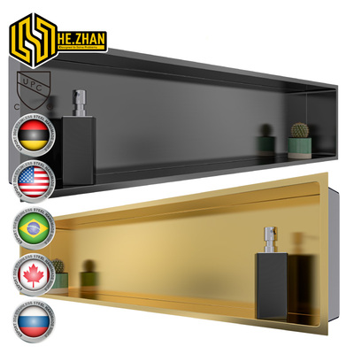 Stainless Steel Niche Gold Black Versions Bathroom Indoor