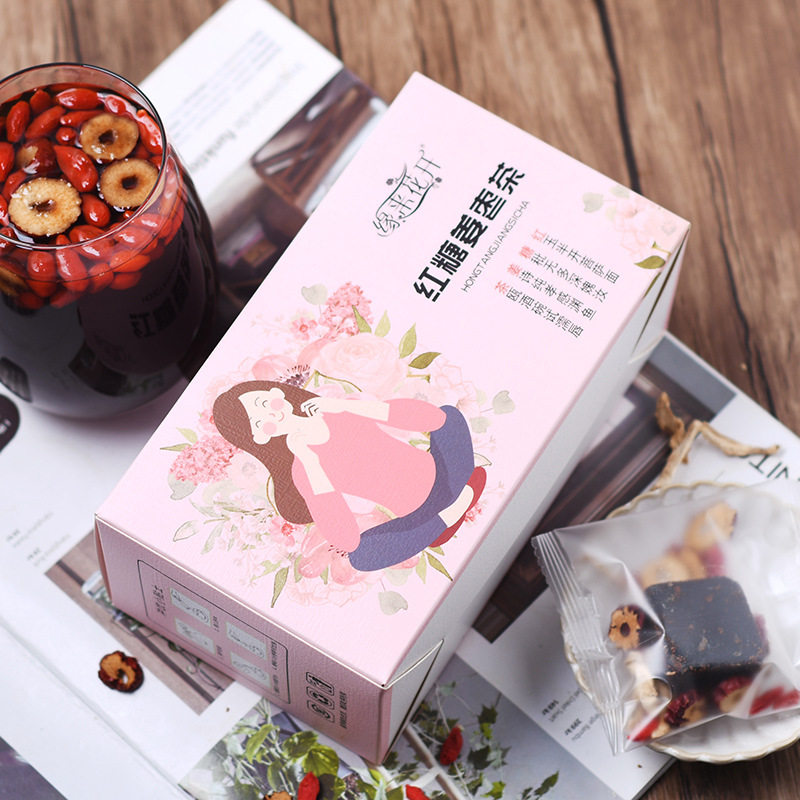 黑枸杞桑葚轻颜红糖姜茶系列500g盒大姨妈元气女神养生黑糖姜枣茶