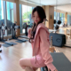 短款 新款 修身 长袖 卫衣瑜伽外套女宽松健身运动上衣 Byu 连帽衫 run
