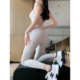 丝滑白色瑜伽裤 新款 女蜜桃臀高腰健身裤 薄款 子 Byu 紧身运动裤 run