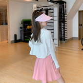 Byu run 连帽防晒衣女宽松防紫外线透气瑜伽服跑步运动防晒服外套