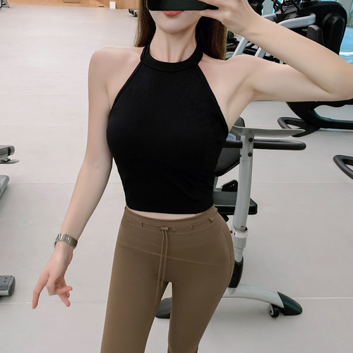 瑜伽健身固定杯立领文胸