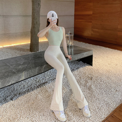 瑜伽弹力提臀高腰运动裤