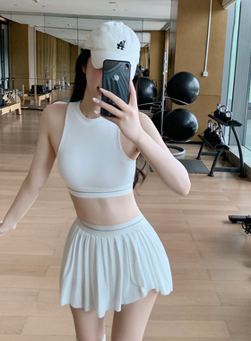 Byu run 新款撞色健身瑜伽背心女带胸垫外穿薄款训练速干运动内衣