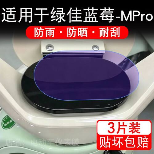 适用于绿佳蓝莓-MPro电动车仪表膜液晶显示屏幕保护贴膜非钢化瓶
