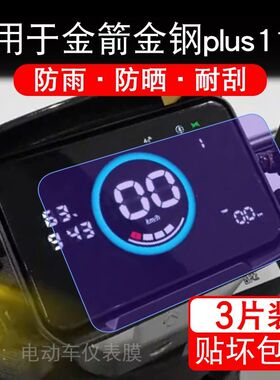 适用于金箭金钢plus1100电动车仪表膜液晶显示屏幕保护贴膜非钢化