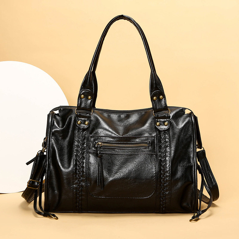 新款2025女包包法式复古机车包高级感单肩包大容量百搭斜挎包,箱包皮具/热销女包/男包,通用款女包,淘宝优惠券,粉丝福利购,淘宝优惠卷