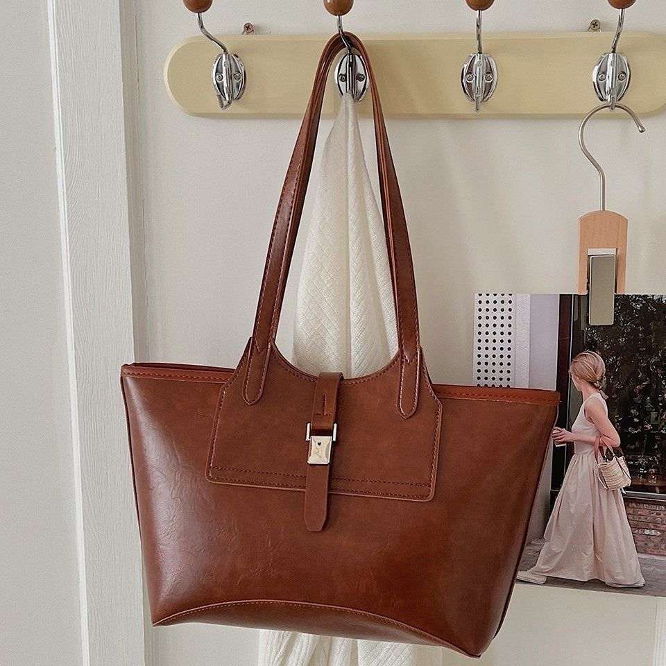 新款托特包大容量女包高级感轻奢通勤包包复古腋下包单肩包,箱包皮具/热销女包/男包,通用款女包,淘宝优惠券,粉丝福利购,淘宝优惠卷