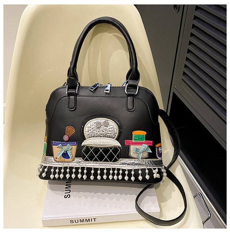 重工手工串珠包包2026新款时尚刺绣贝壳包大容量手提单肩斜挎包潮,箱包皮具/热销女包/男包,通用款女包,淘宝优惠券,粉丝福利购,淘宝优惠卷