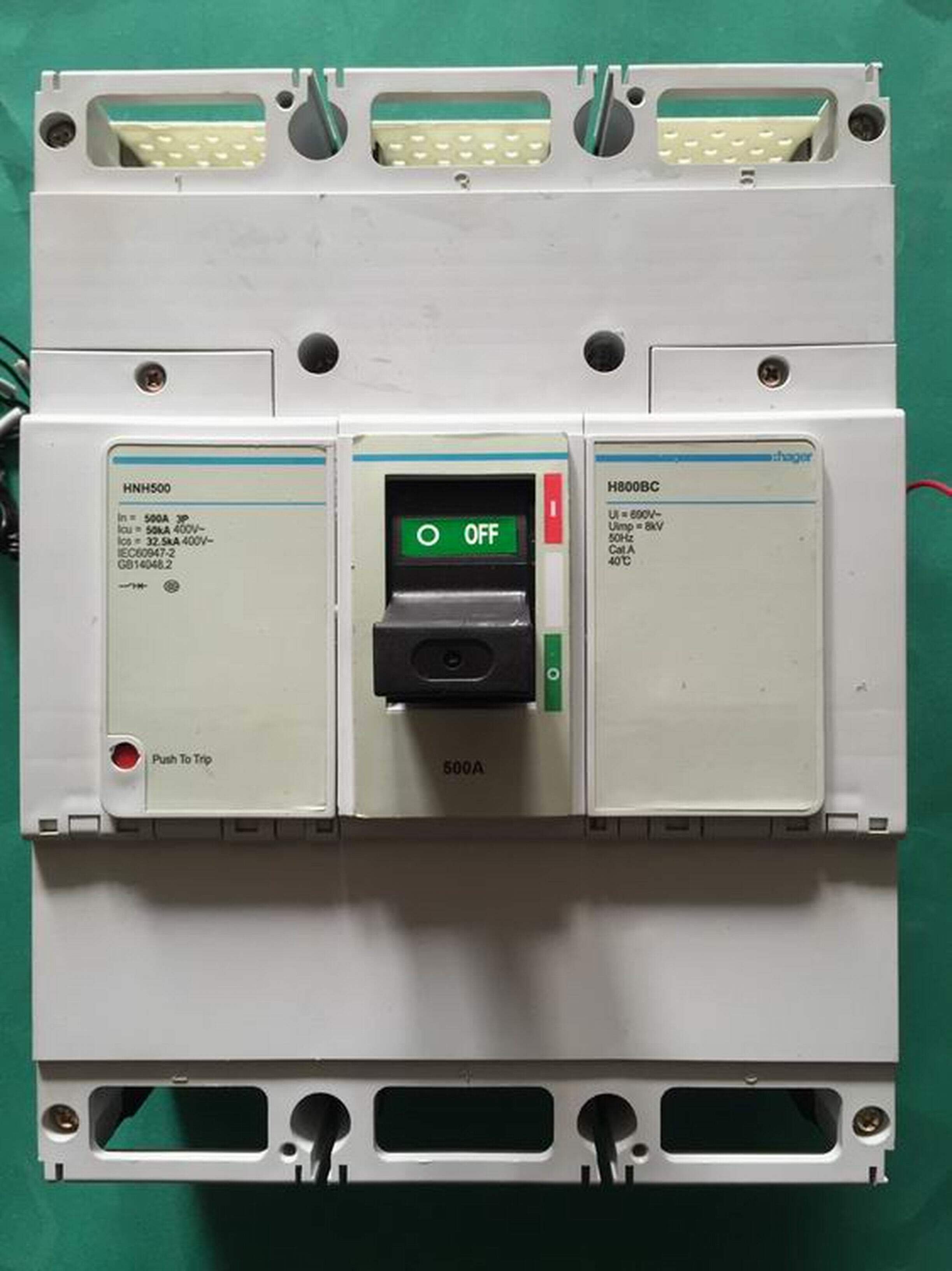 hager/海格 3p500a断路器空气开关hnh500/hvx004hvx021d h800bc议