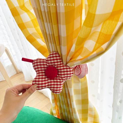 可爱窗帘绑带束带红色装饰节日