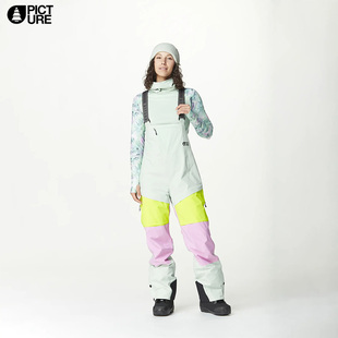 法国潮牌PICTURE女士连体滑雪裤防水透气双板单板25新款ELWY BIB