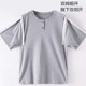 picc置管上衣男士 病号服纯棉手臂骨折T恤宽松肩膀术后护理衣 短袖